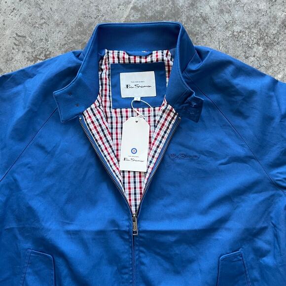 Ben Sherman Signature Blue Harrington Jacket NWT - Picture 3 of 7